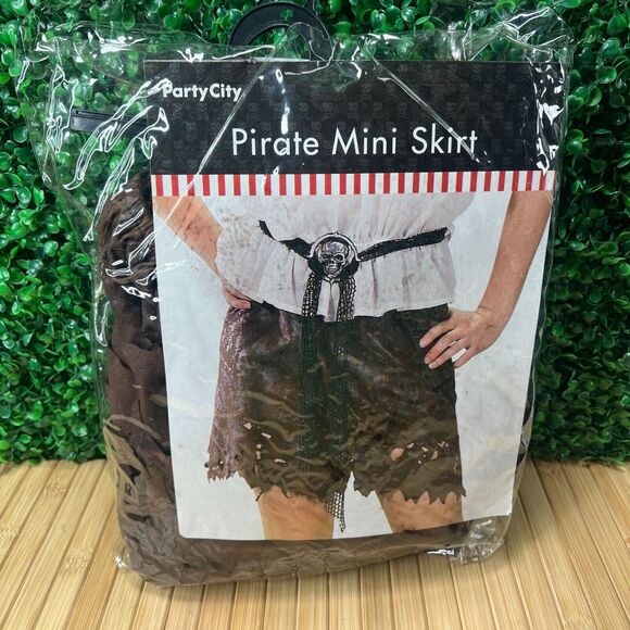 Rubie's Pirate Mini Skirt Halloween Cosplay Women's One Size - Picture 1 of 6
